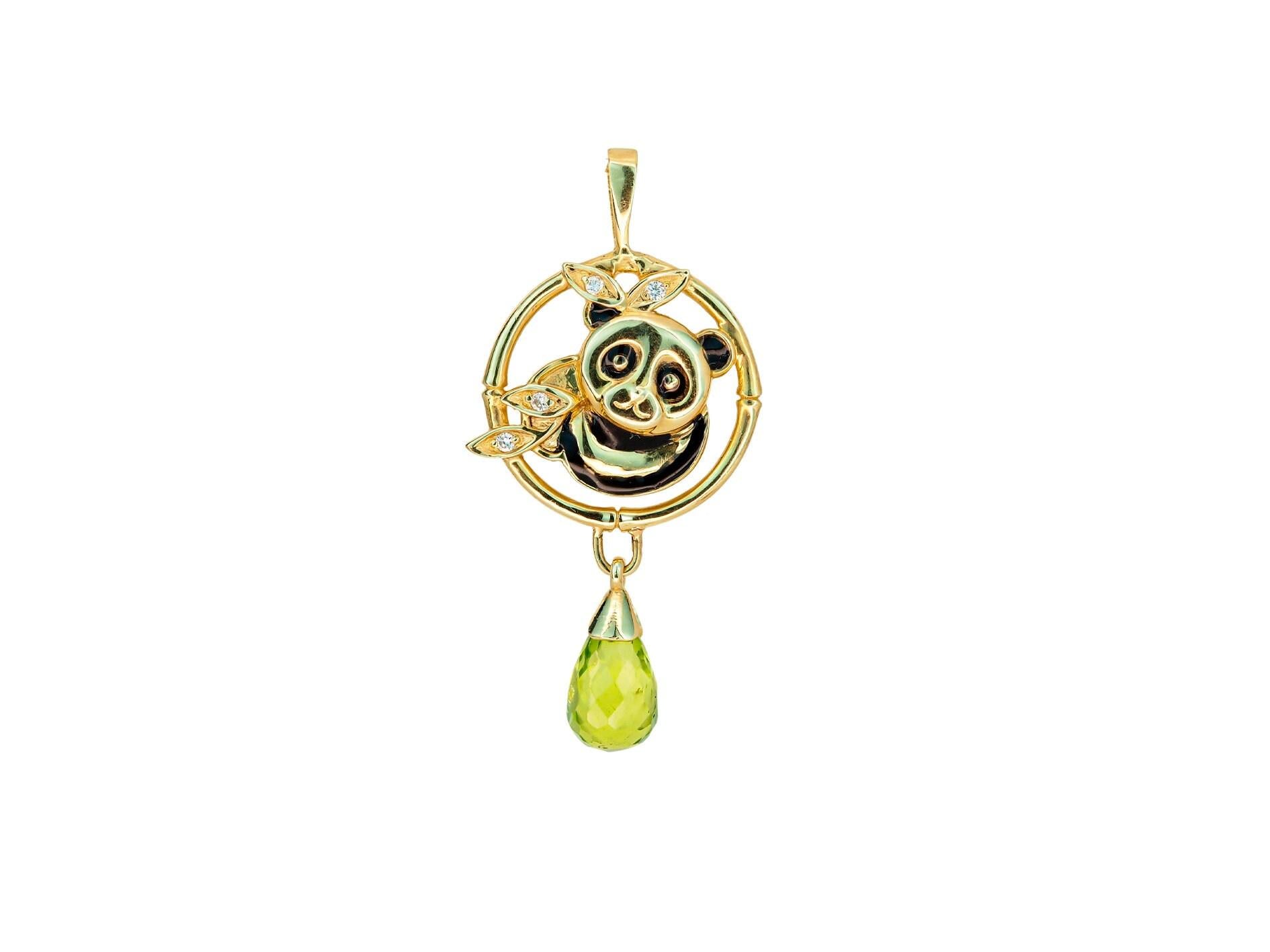 14k gold Koala Bear pendant in 14k gold