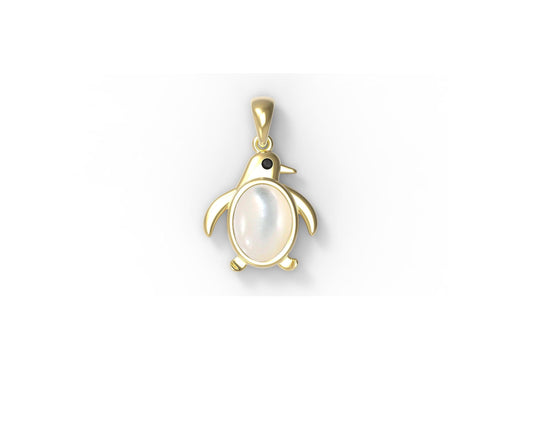 Pinguin 14k gold pendant