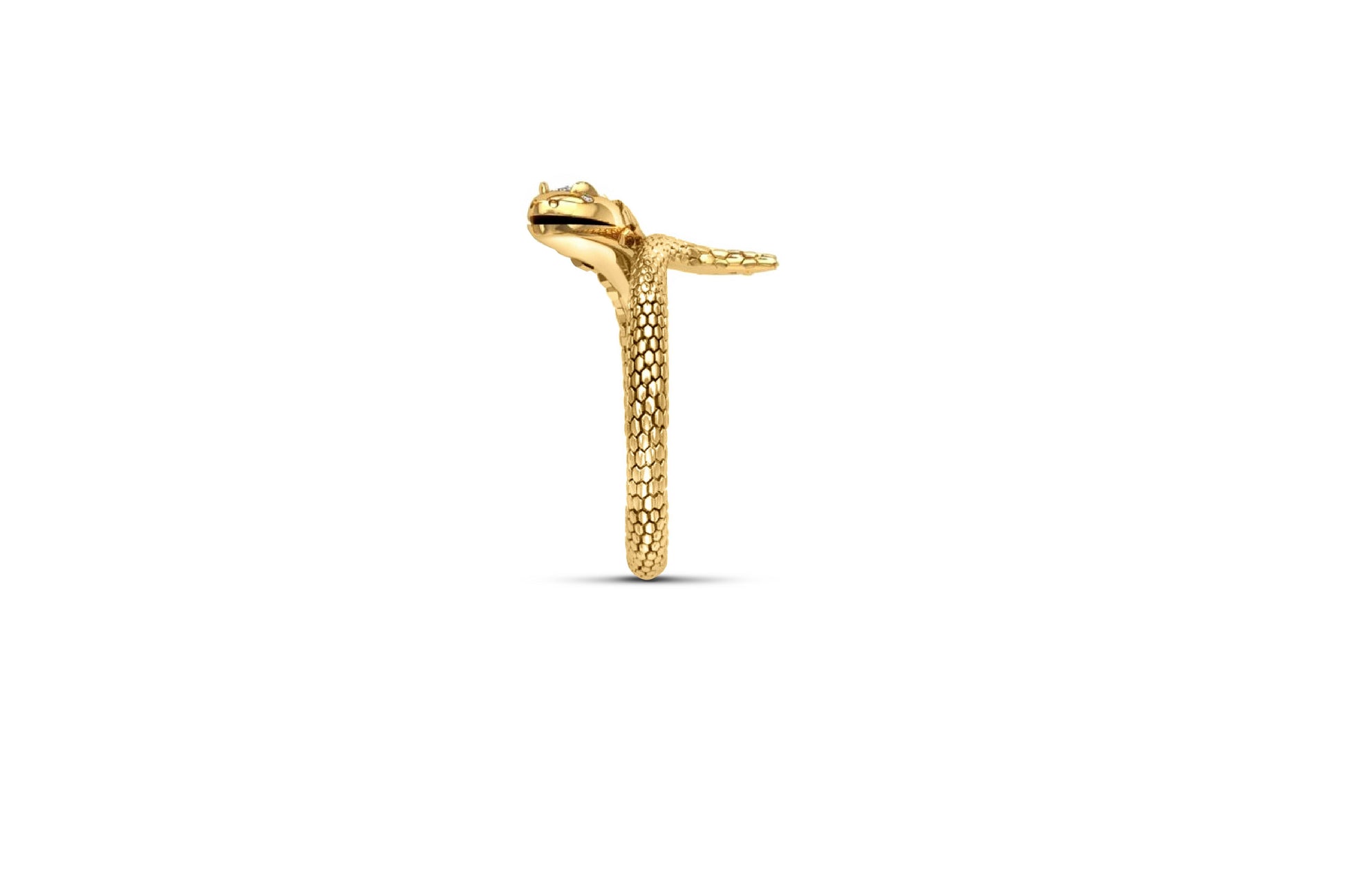 Vintage style 14k gold Snake Ring