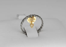 Load image into Gallery viewer, Heart and arrow 14k gold ring with diamonds. Cupid Diamond Ring. Gold Diamond Jewelry. Valentines Day Gift.  Love Jewelry.