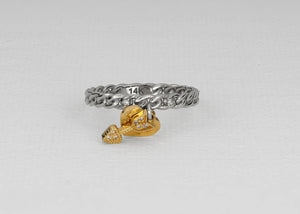 Heart and arrow 14k solid gold ring with diamonds. Cupid Diamond Ring. Gold Diamond Jewelry. Valentines Day Gift. Love Jewelry.