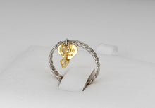 Load image into Gallery viewer, Heart and arrow 14k solid gold ring with diamonds. Cupid Diamond Ring. Gold Diamond Jewelry. Valentines Day Gift. Love Jewelry.